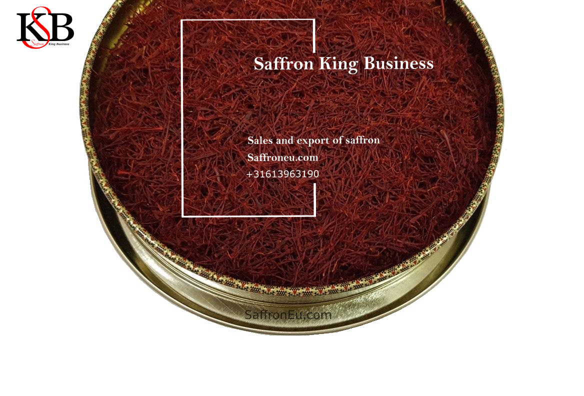 Verkoop van Negin-saffraan in de winkel van Saffron King